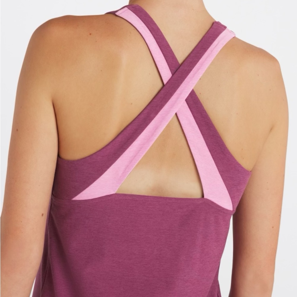We Wander StitchFix WeFlex Gabbi Cross-Back Tank Top, Purple, Size XL - Picture 4 of 15